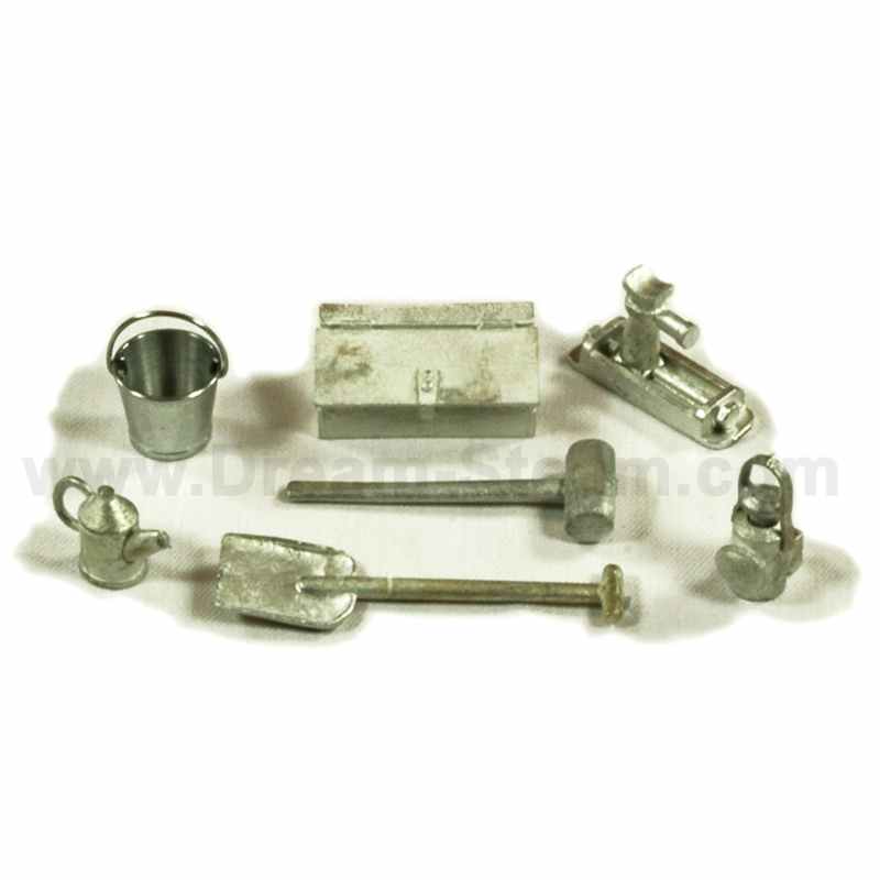 Roundhouse White Metal Tool Set